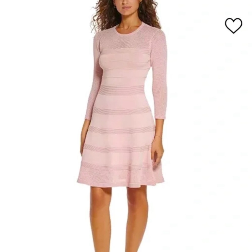 Blush Pink Vince Camuto Long Sleeve Dress XL